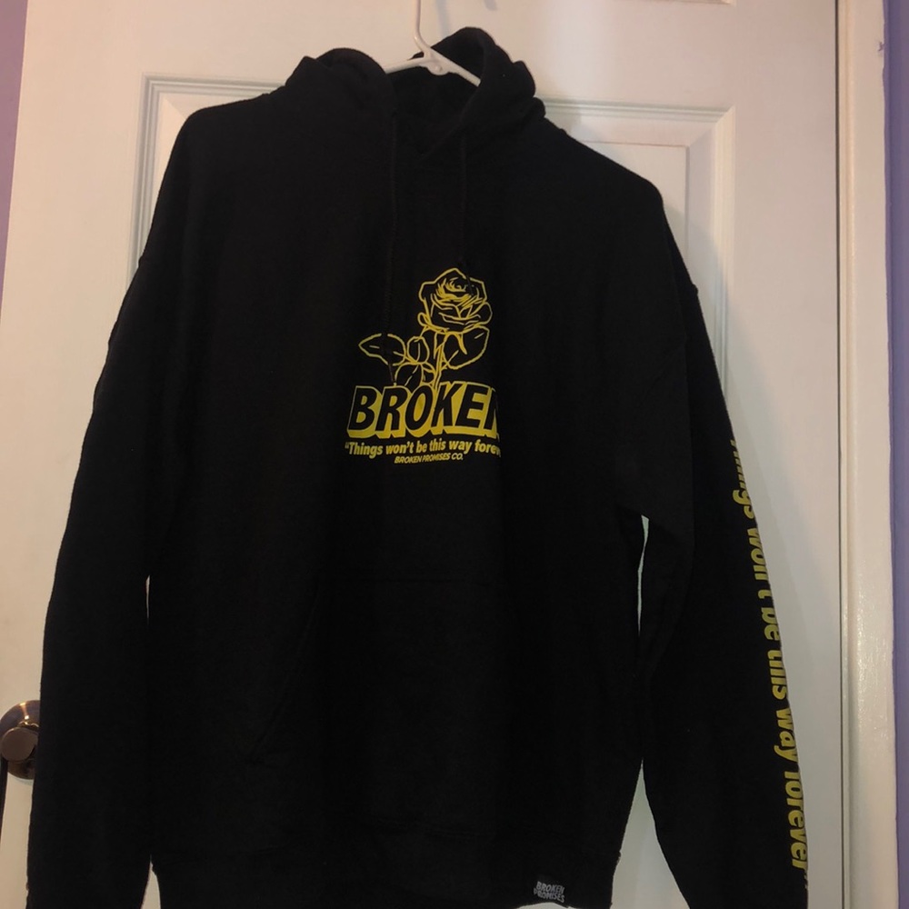 Broken Promises Yellow and Boack Hoodie!